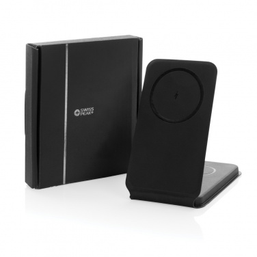 Logotrade corporate gift picture of: Swiss Peak RCS rPU 15W  3-in-1 magnetic wireless charger