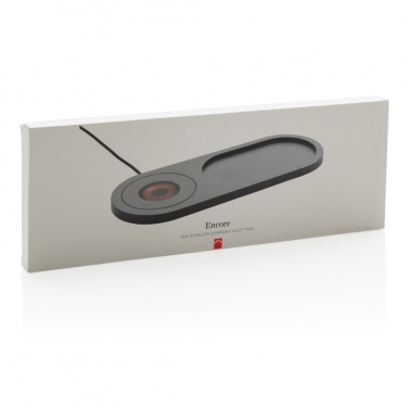 Logo trade corporate gifts image of: Encore 10W wireless charging valet tray