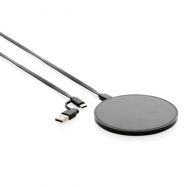 Logotrade promotional merchandise image of: RCS standard recycled plastic 10W wireless charger