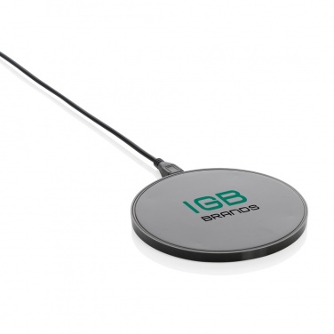 Logo trade promotional merchandise picture of: RCS standard recycled plastic 10W wireless charger