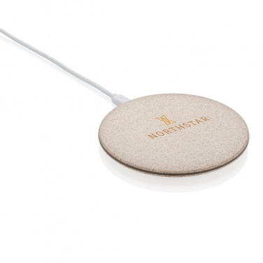 Logotrade promotional giveaways photo of: 5W Wheat straw wireless charger