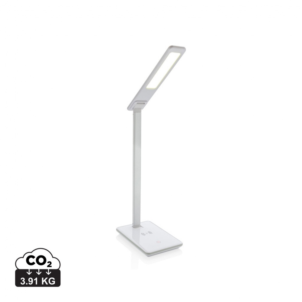Logo trade promotional merchandise picture of: 5W Wireless Charging Desk Lamp