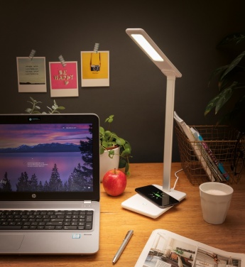 Logo trade promotional merchandise image of: 5W Wireless Charging Desk Lamp