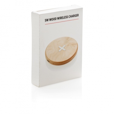 Logotrade promotional item picture of: 5W wood wireless charger