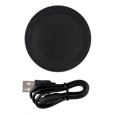 Logo trade business gifts image of: 5W wireless charging pad round
