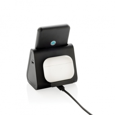 Logotrade promotional gifts photo of: Powerbase RCS recycled plastic 3 in 1 charger with powerbank