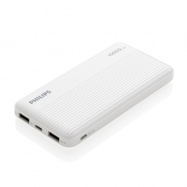 Logotrade promotional item image of: Philips 10.000 mAh slim powerbank