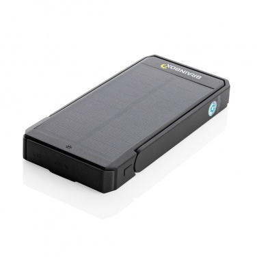 Logotrade promotional item image of: Skywave RCS recycled plastic solar powerbank 10000 mAh