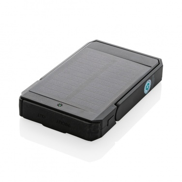 Logo trade corporate gift photo of: Skywave RCS rplastic solar powerbank 5000 mAh 10W wireless