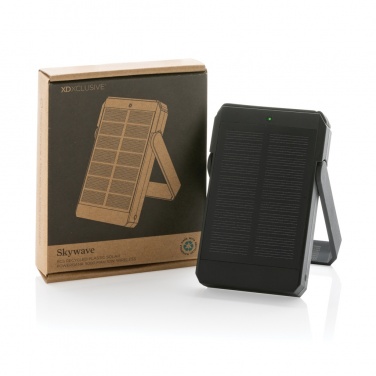 Logo trade promotional giveaways picture of: Skywave RCS rplastic solar powerbank 5000 mAh 10W wireless