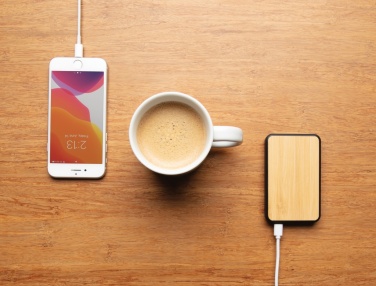 Logo trade promotional giveaway photo of: RCS recycled plastic 5.000 mAh Powerbank