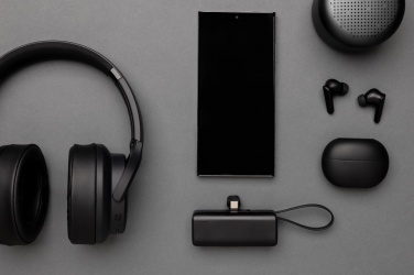 Logo trade promotional gifts image of: Powerlink RCS rplastic 3000 mah powerbank USB C connector