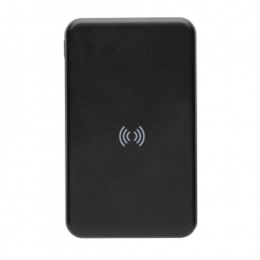 Logo trade promotional item photo of: RCS recycled plastic 5.000 mAh 5W wireless powerbank