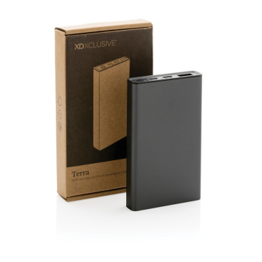 Logo trade promotional gift photo of: Terra RCS recycled aluminium powerbank 5.000 mAh