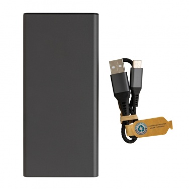 Logotrade promotional product picture of: Terra RCS recycled 18W aluminium powerbank 10.000 mAh