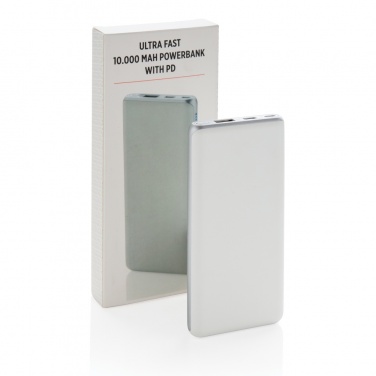 Logotrade promotional item image of: Ultra fast 10.000 mAh powerbank with PD