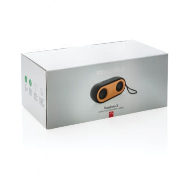 Logotrade promotional giveaway image of: Bamboo X double speaker