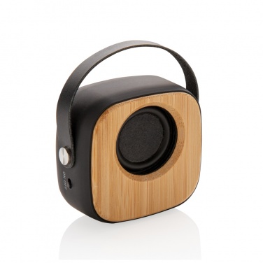Logo trade promotional products image of: Bamboo 3W Wireless Fashion Speaker