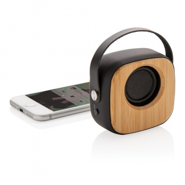 Logo trade promotional product photo of: Bamboo 3W Wireless Fashion Speaker
