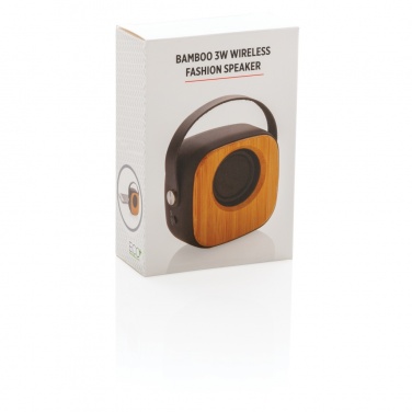 Logotrade corporate gift picture of: Bamboo 3W Wireless Fashion Speaker