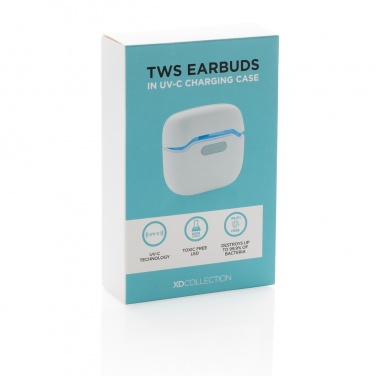 Logotrade advertising product image of: TWS earbuds in UV-C sterilising charging case