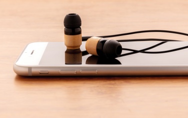 Logo trade advertising product photo of: Bamboo wireless earbuds