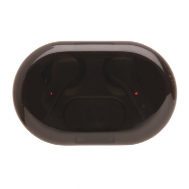 Logo trade promotional merchandise picture of: Light up logo TWS earbuds in charging case