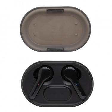 Logotrade promotional products photo of: Light up logo TWS earbuds in charging case
