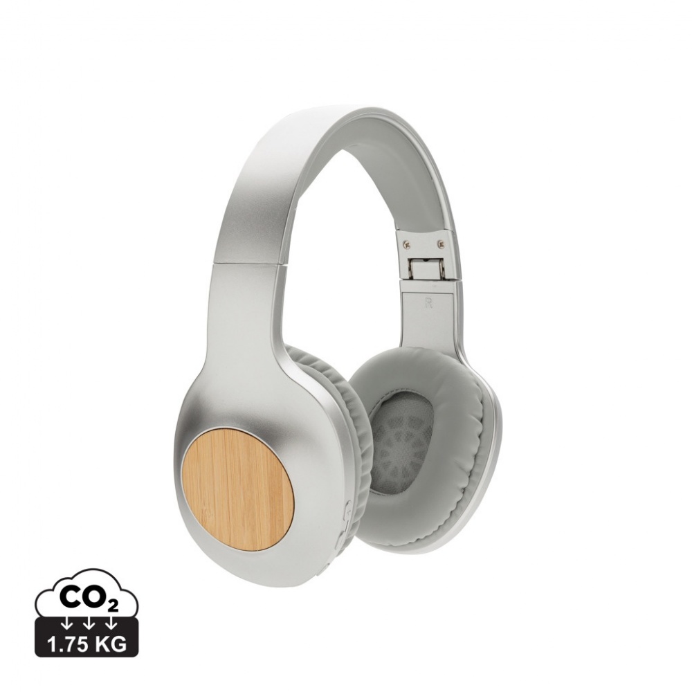 Logotrade corporate gift picture of: Dakota Bamboo wireless headphone