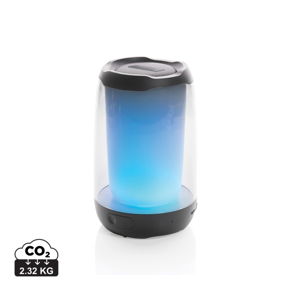 Logo trade advertising product photo of: RCS recycled plastic Lightboom 5W speaker
