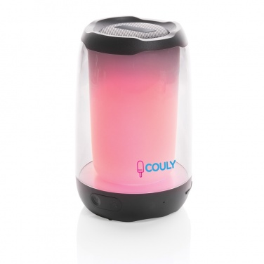 Logo trade promotional item photo of: RCS recycled plastic Lightboom 5W speaker