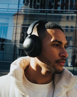 Logo trade business gifts image of: Urban Vitamin Cupertino RCS rplastic ANC headphone