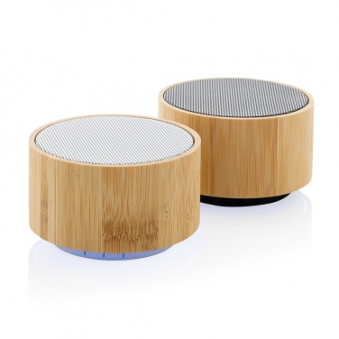 Logotrade promotional merchandise picture of: RCS recycled plastic and bamboo 3W wireless speaker