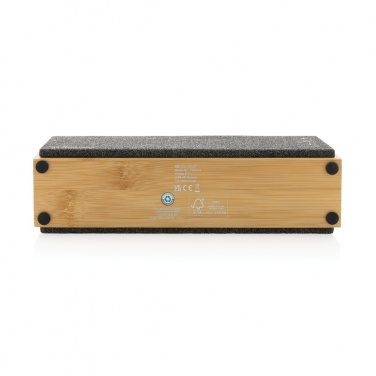 Logo trade promotional giveaway photo of: Wynn 10W bamboo wireless speaker