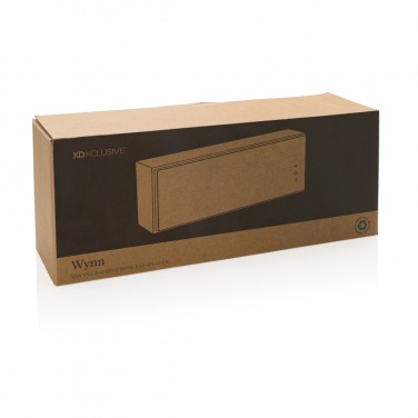 Logotrade promotional merchandise photo of: Wynn 10W bamboo wireless speaker