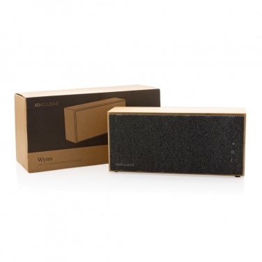 Logotrade promotional gift image of: Wynn 20W bamboo wireless speaker