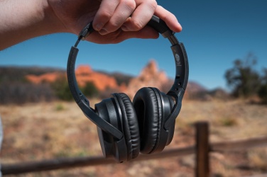 Logotrade promotional giveaway picture of: RCS recycled plastic Elite Foldable wireless headphone