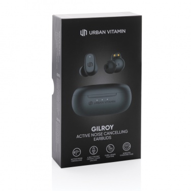Logo trade promotional giveaways picture of: Urban Vitamin Gilroy hybrid ANC and ENC earbuds