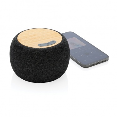 Logotrade advertising product image of: RCS Rplastic/PET and bamboo 5W speaker
