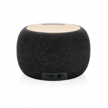 Logotrade promotional products photo of: RCS Rplastic/PET and bamboo 5W speaker