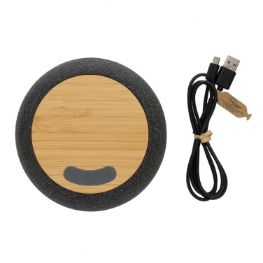 Logo trade promotional product photo of: RCS Rplastic/PET and bamboo 5W speaker