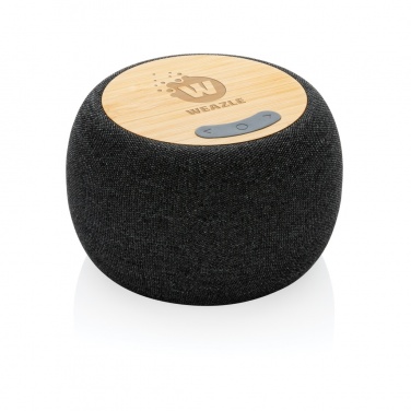 Logotrade promotional giveaway image of: RCS Rplastic/PET and bamboo 5W speaker