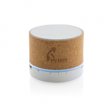 Logo trade business gift photo of: Cork 3W wireless speaker
