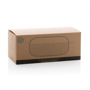 Logo trade promotional giveaways image of: RCS recycled plastic Soundbox 5W speaker