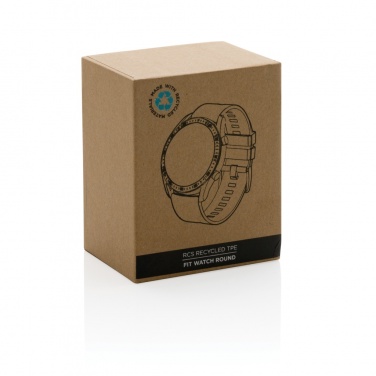 Logo trade promotional merchandise photo of: RCS recycled TPU Fit Watch round