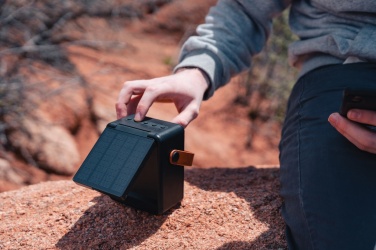 Logotrade promotional gifts photo of: Skywave RCS recycled plastic solar speaker 12W