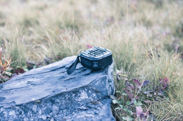 Logotrade corporate gifts photo of: 3W RCS recycled plastic wireless sunwave solar speaker