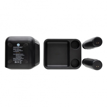 Logotrade promotional giveaway picture of: Singvibe RCS recycled plastic karaoke set with double mic