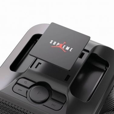 Logotrade corporate gift image of: Singvibe RCS recycled plastic karaoke set with double mic