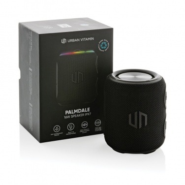 Logo trade corporate gifts picture of: Urban Vitamin Palmdale RCS rplastic 16W speaker IPX7